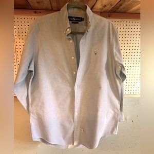 Long sleeve casual dress shirt with 15 1/2 inch neck.
